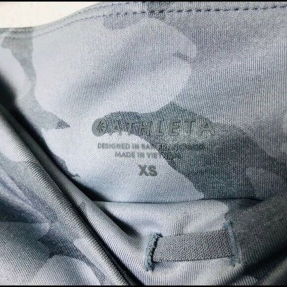 Athleta gray Essex camo hybrid leggings XS BoxF - Picture 5 of 6